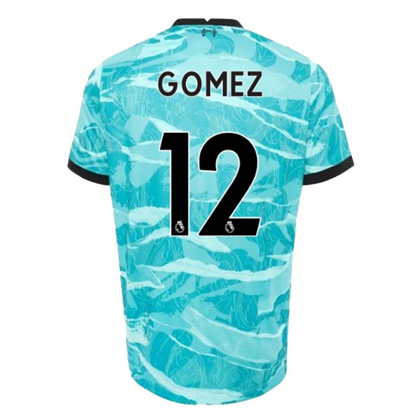 Trikot Liverpool NO.12 Gomez Auswarts 2020-21 Blau Fussballtrikots Günstig